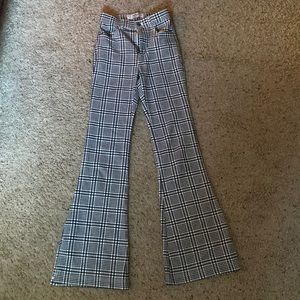 Hollister Plaid Ultra High Rise Flair Pant